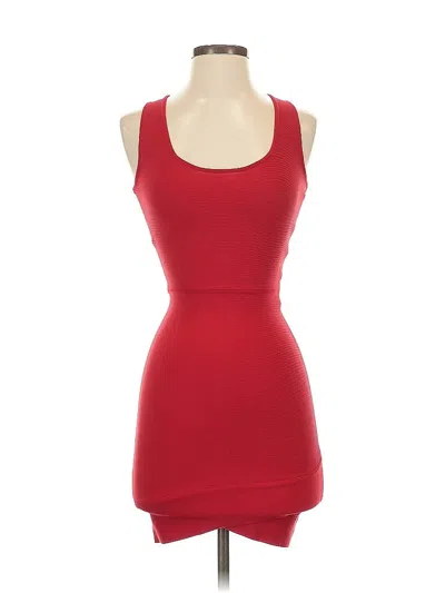 Pre-owned Bcbgmaxazria Cocktail Dress In Red