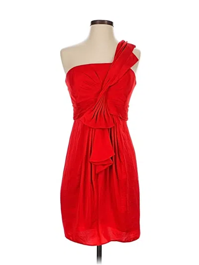 Pre-owned Bcbgmaxazria Cocktail Dress In Red