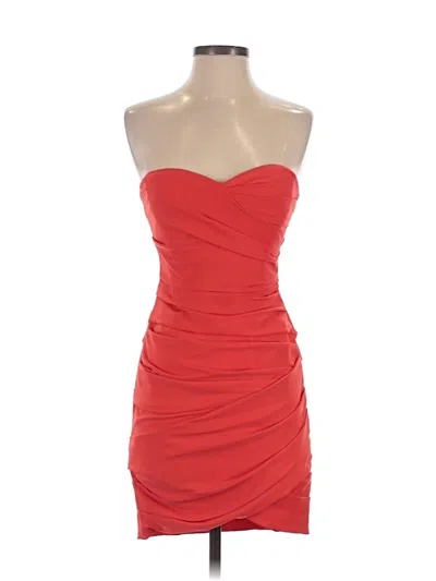 Pre-owned Bcbgmaxazria Cocktail Dress In Red