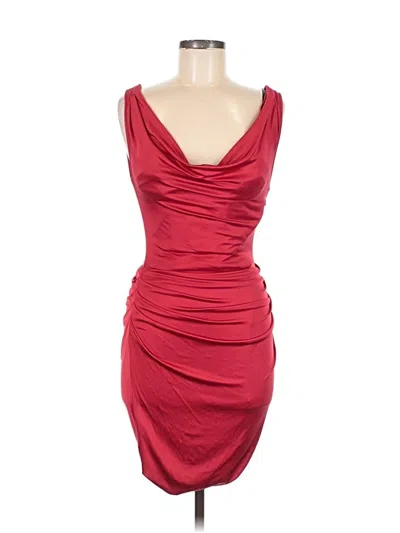 Pre-owned Bcbgmaxazria Cocktail Dress In Red