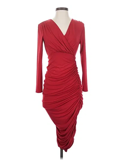 Pre-owned Bcbgmaxazria Cocktail Dress In Red