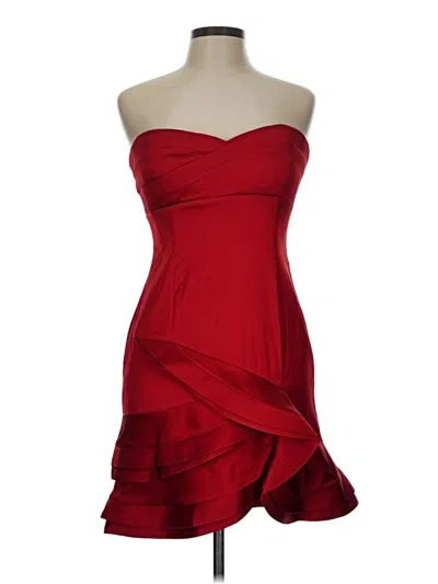 Pre-owned Bcbgmaxazria Cocktail Dress In Red