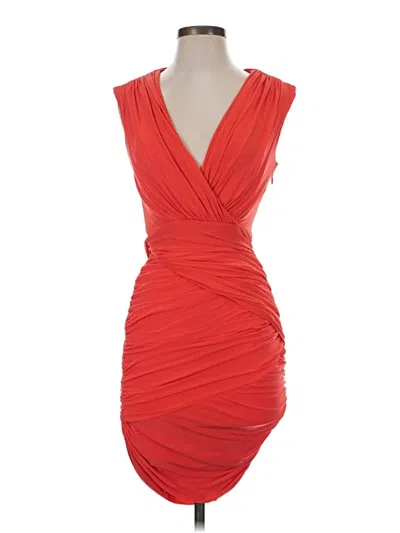 Pre-owned Bcbgmaxazria Cocktail Dress In Red