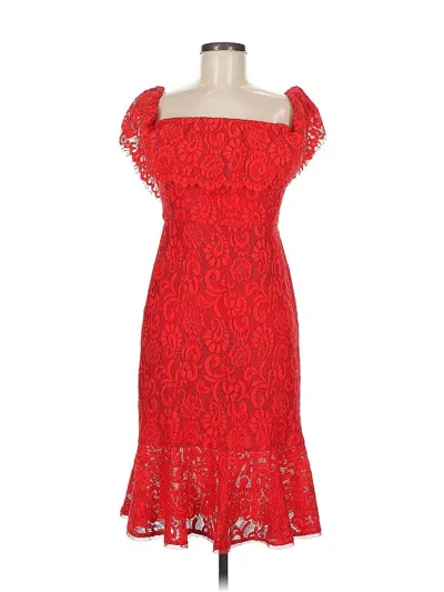 Pre-owned Bcbgmaxazria Cocktail Dress In Red