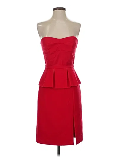 Pre-owned Bcbgmaxazria Cocktail Dress In Red