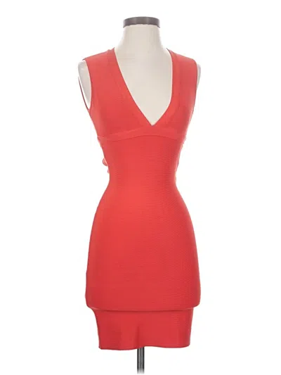 Pre-owned Bcbgmaxazria Cocktail Dress In Red