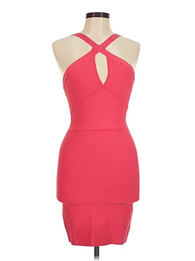 Pre-owned Bcbgmaxazria Cocktail Dress In Red