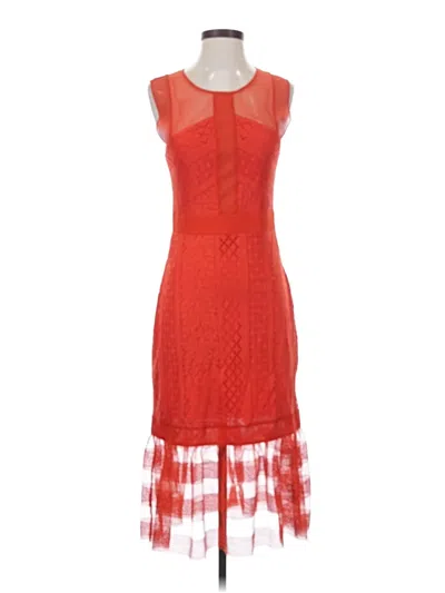 Pre-owned Bcbgmaxazria Cocktail Dress In Red