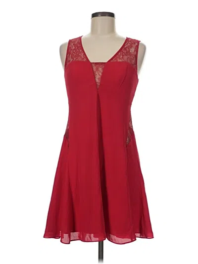 Pre-owned Bcbgmaxazria Cocktail Dress In Red