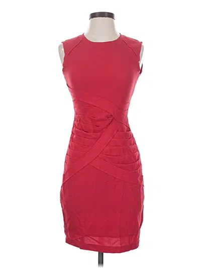 Pre-owned Bcbgmaxazria Cocktail Dress In Red