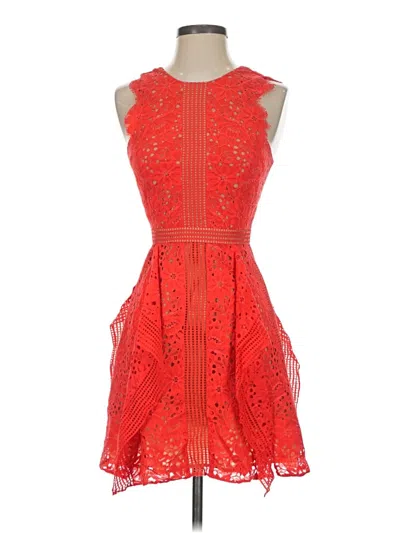 Pre-owned Bcbgmaxazria Cocktail Dress In Red