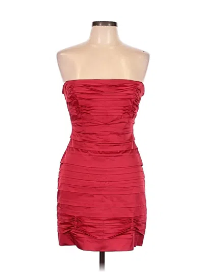 Pre-owned Bcbgmaxazria Cocktail Dress In Red