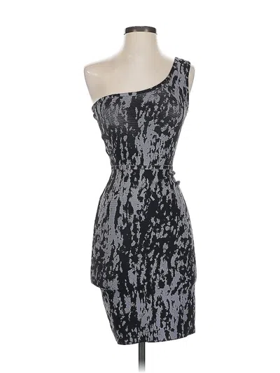 Pre-owned Bcbgmaxazria Cocktail Dress In Silver