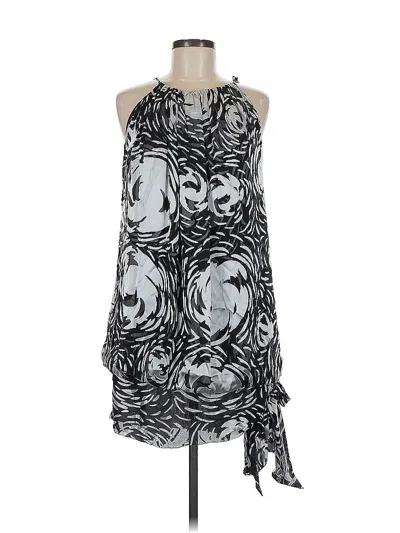 Pre-owned Bcbgmaxazria Cocktail Dress In Silver