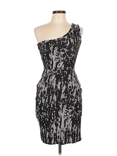 Pre-owned Bcbgmaxazria Cocktail Dress In Silver