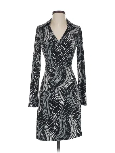 Pre-owned Bcbgmaxazria Cocktail Dress In Silver