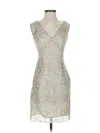 Bcbgmaxazria Cocktail Dress In Silver