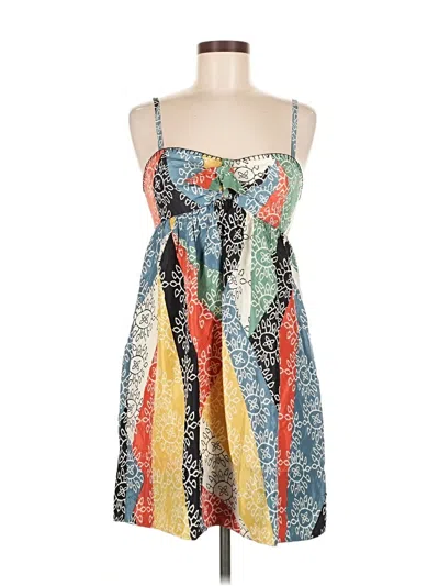 Pre-owned Bcbgmaxazria Cocktail Dress In Silver