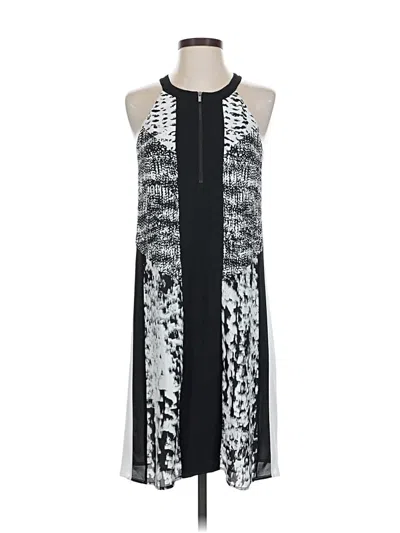 Pre-owned Bcbgmaxazria Cocktail Dress In Silver