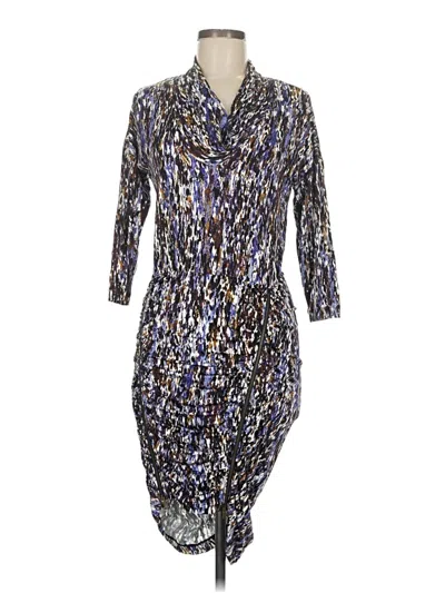 Pre-owned Bcbgmaxazria Cocktail Dress In Silver
