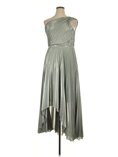 Pre-owned Bcbgmaxazria Cocktail Dress In Silver