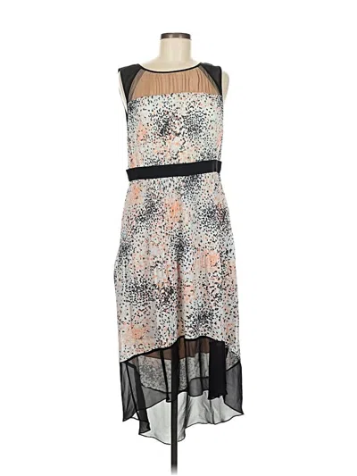 Pre-owned Bcbgmaxazria Cocktail Dress In Silver