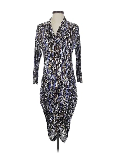 Pre-owned Bcbgmaxazria Cocktail Dress In Silver
