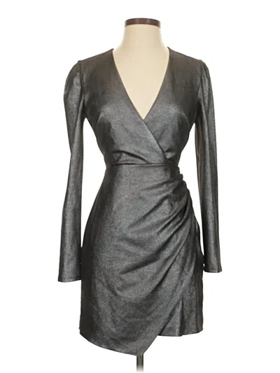 Pre-owned Bcbgmaxazria Cocktail Dress In Silver