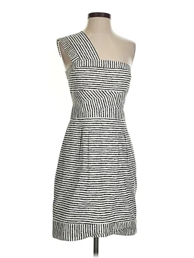 Pre-owned Bcbgmaxazria Cocktail Dress In Silver