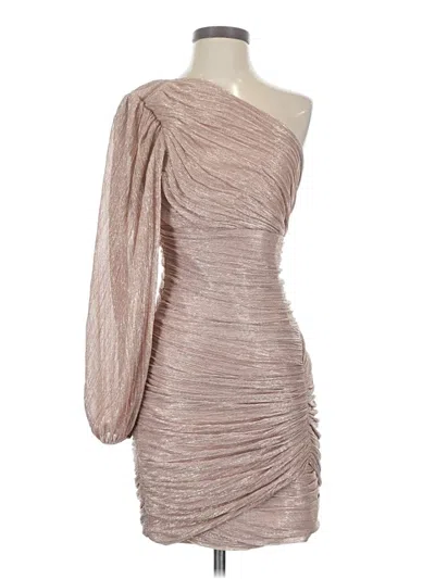 Pre-owned Bcbgmaxazria Cocktail Dress In Silver