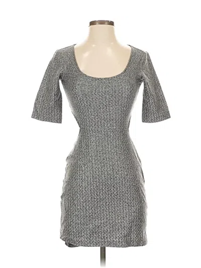 Pre-owned Bcbgmaxazria Cocktail Dress In Silver