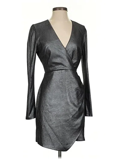 Pre-owned Bcbgmaxazria Cocktail Dress In Silver