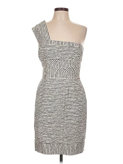 Pre-owned Bcbgmaxazria Cocktail Dress In Silver