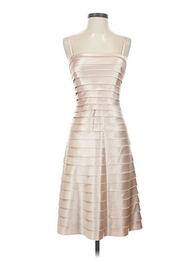 Pre-owned Bcbgmaxazria Cocktail Dress In Silver