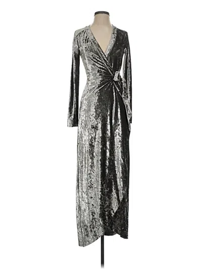 Pre-owned Bcbgmaxazria Cocktail Dress In Silver