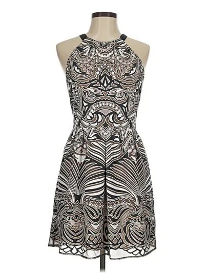 Pre-owned Bcbgmaxazria Cocktail Dress In Silver