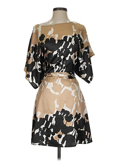 Pre-owned Bcbgmaxazria Cocktail Dress In Tan