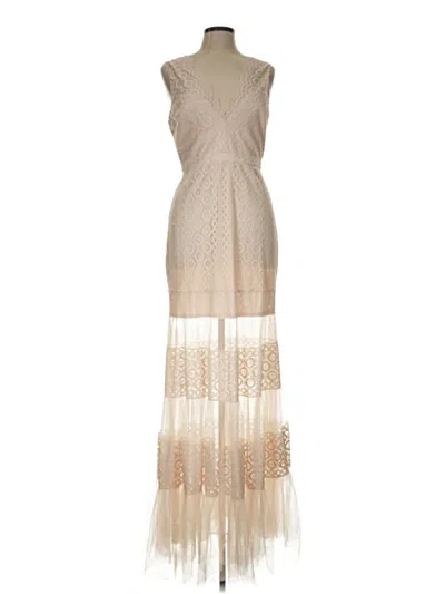 Pre-owned Bcbgmaxazria Cocktail Dress In Tan