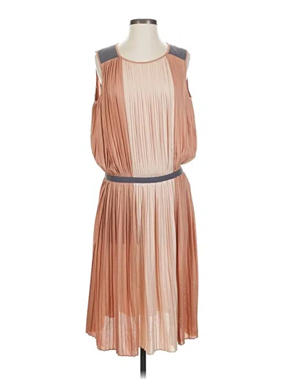 Pre-owned Bcbgmaxazria Cocktail Dress In Tan