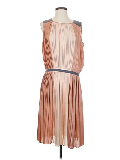 Pre-owned Bcbgmaxazria Cocktail Dress In Tan