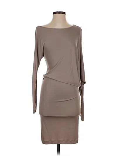 Pre-owned Bcbgmaxazria Cocktail Dress In Tan