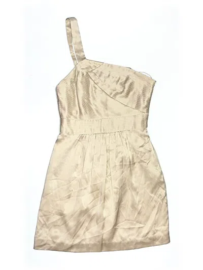 Pre-owned Bcbgmaxazria Cocktail Dress In Tan