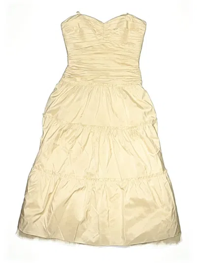 Pre-owned Bcbgmaxazria Cocktail Dress In Tan