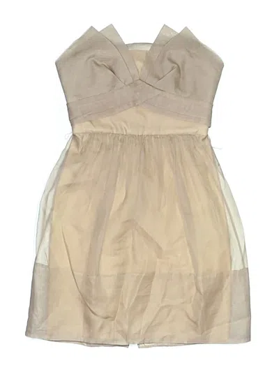 Pre-owned Bcbgmaxazria Cocktail Dress In Tan