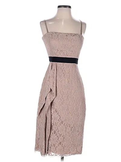 Pre-owned Bcbgmaxazria Cocktail Dress In Tan