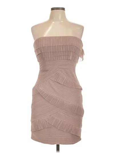 Pre-owned Bcbgmaxazria Cocktail Dress In Tan