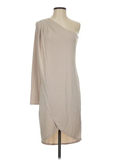 Pre-owned Bcbgmaxazria Cocktail Dress In Tan