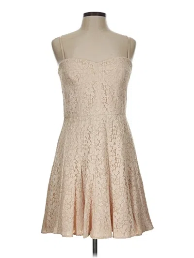 Pre-owned Bcbgmaxazria Cocktail Dress In Tan
