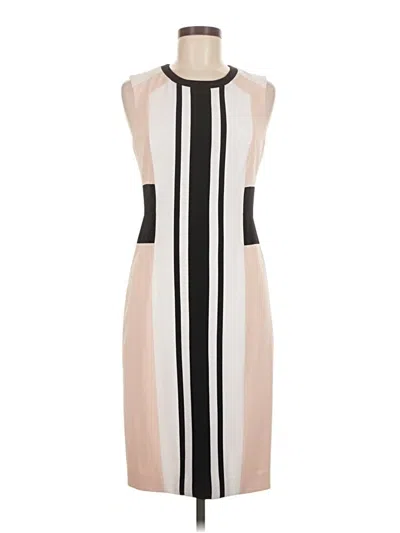 Pre-owned Bcbgmaxazria Cocktail Dress In Tan