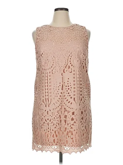 Pre-owned Bcbgmaxazria Cocktail Dress In Tan